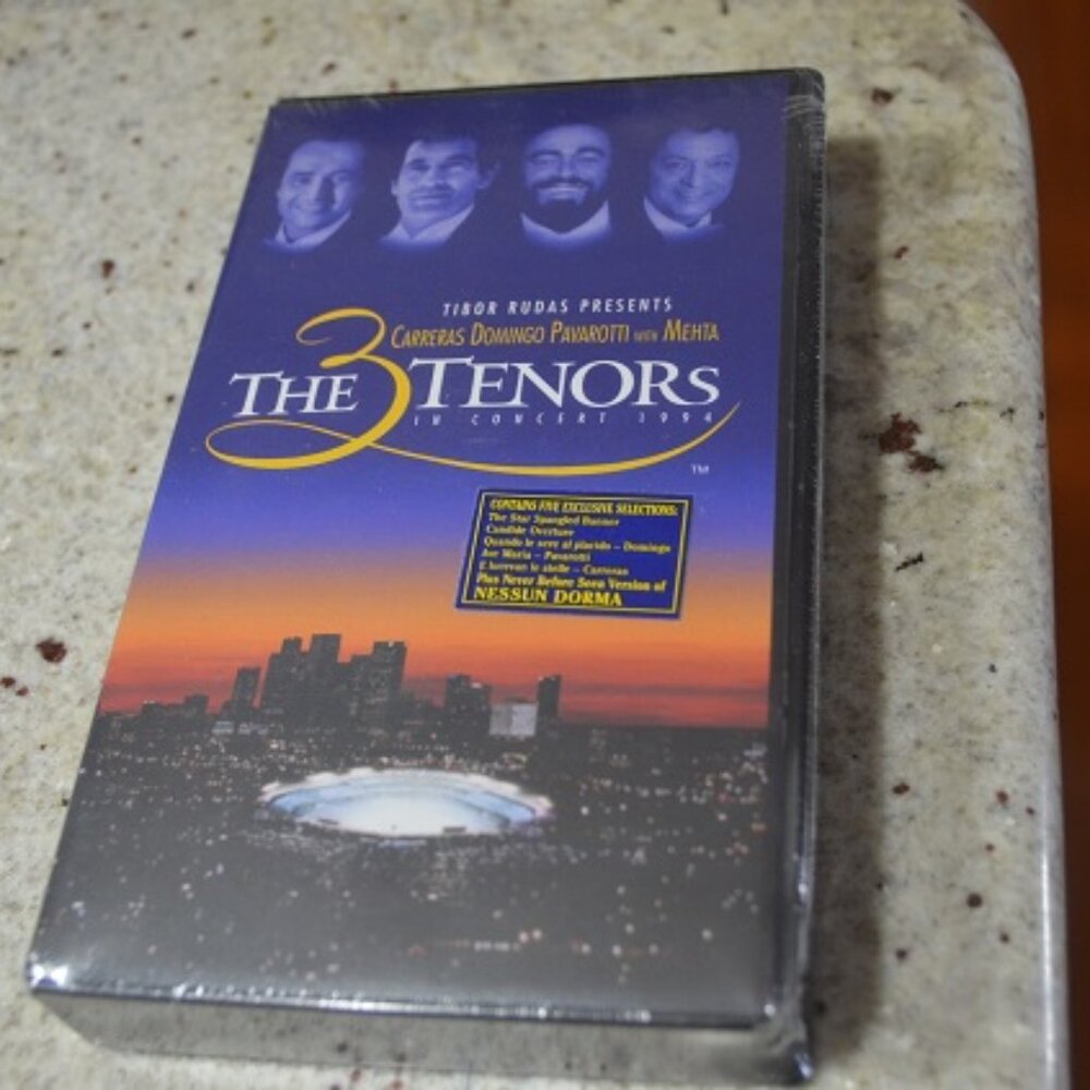 NEW   "The 3 TENORS  in Concert 1994"   VHS   Factory Sealed